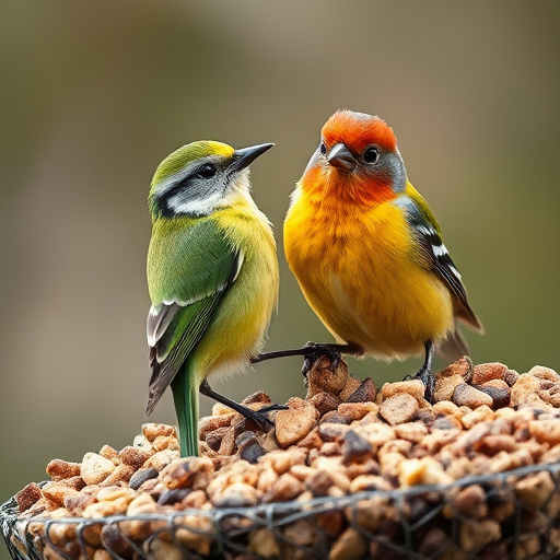 Close-up of suet and mealworm mix