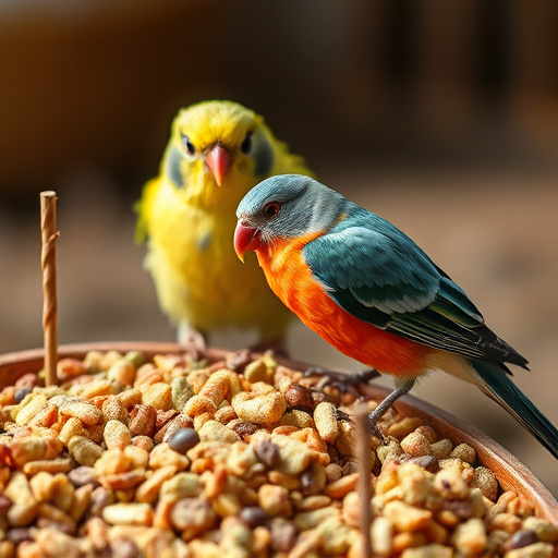 Close-up of sunflower and millet seeds