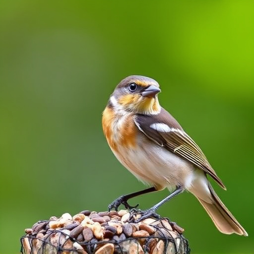 Close-up of varied seeds for birds