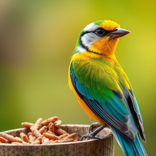 Close-up of wheat-free bird food