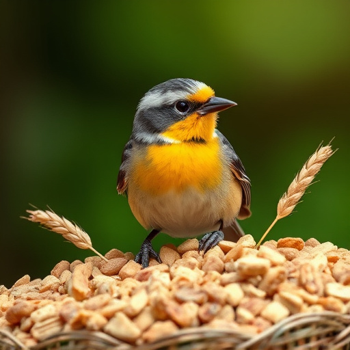 Close-up of wheat-free bird food
