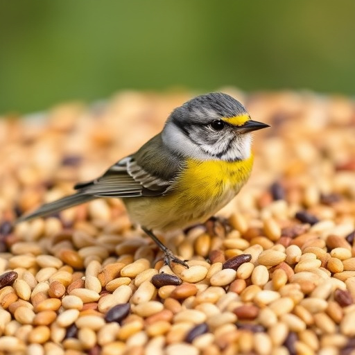 Close-up of wheat-free bird seed mix