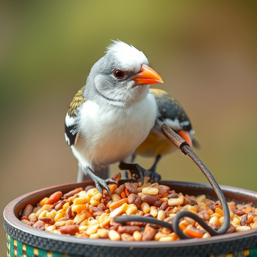 Close-up of wheat-free bird seed mix