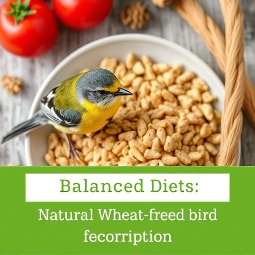 Colourful wheat-free bird food mix