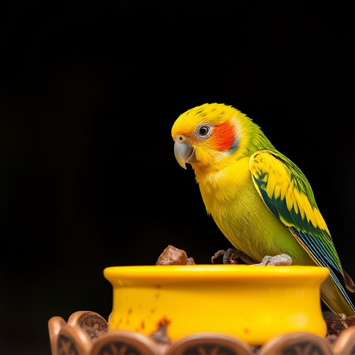 Colourful wheat-free bird food mix
