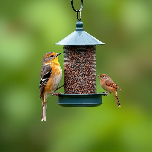 Compact squirrel-resistant bird feeder design