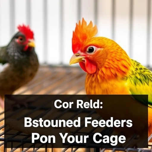 Covered ground feeder in shaded garden