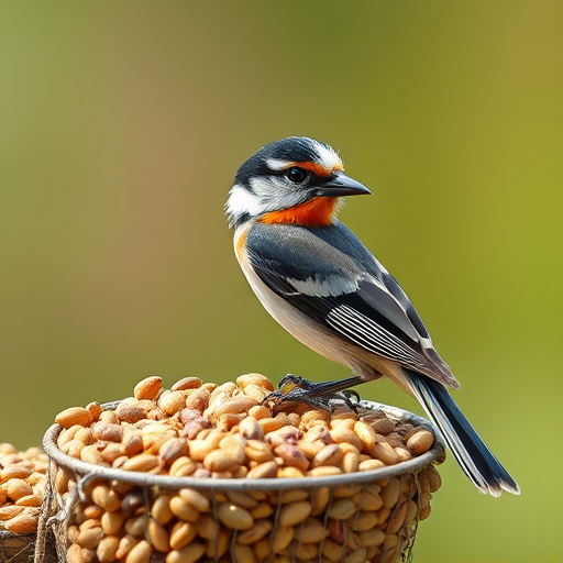 Customer holding budget bird food pack