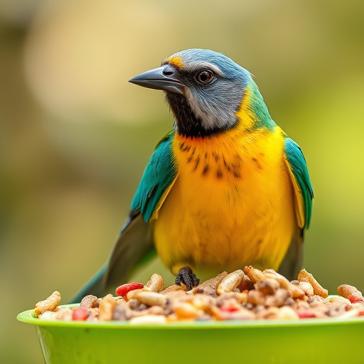 Customer holding budget bird food pack