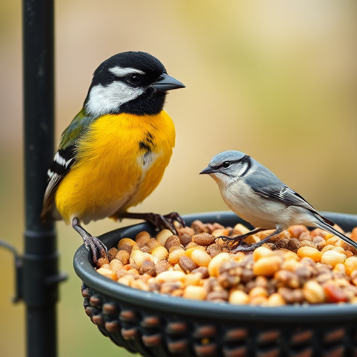 Customer holding budget bird food pack