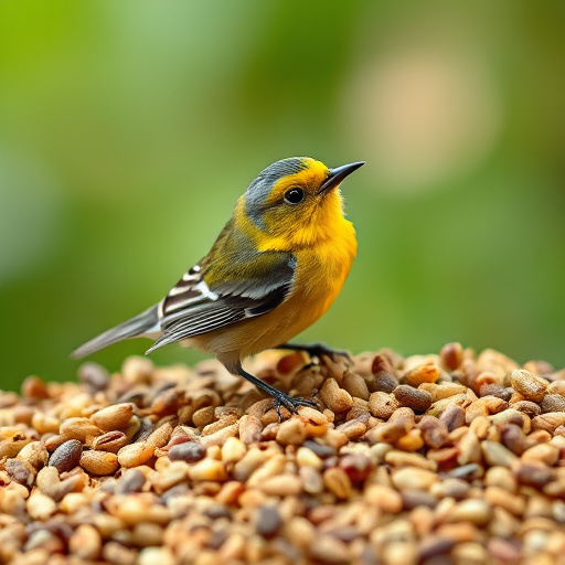 Dehydrated insects for wild birds