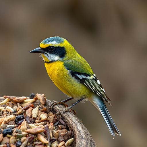Dehydrated insects for wild birds