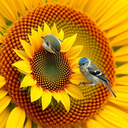 Detailed view of hulled sunflower hearts