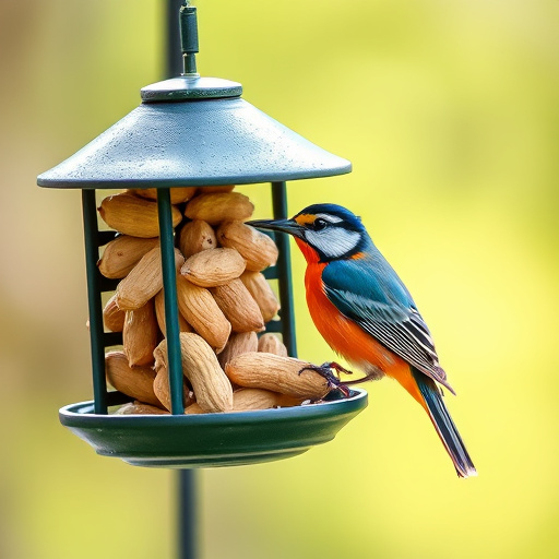 Discount sign above bird food shelf