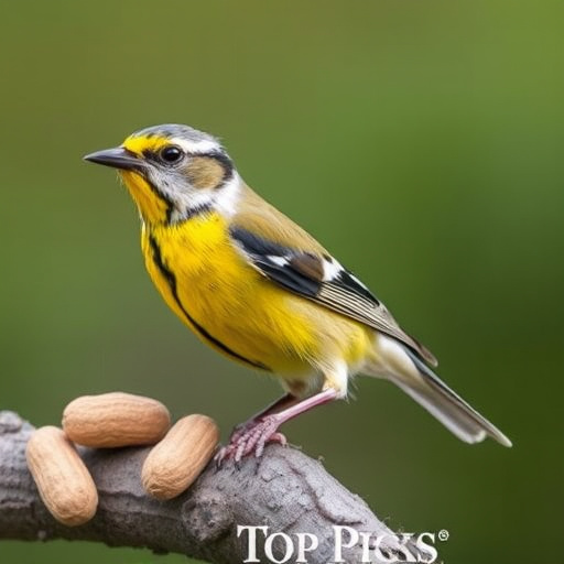 Discount sign above bird food shelf