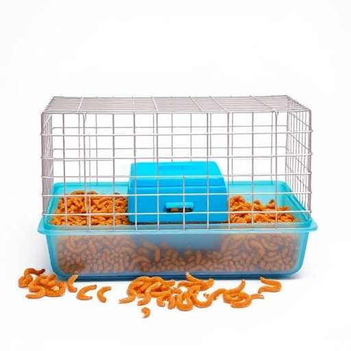 Simplify Mealworm Care: Easy-Fill Caged Feeder Setup