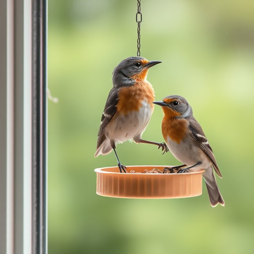 Easy-to-clean window bird feeder design
