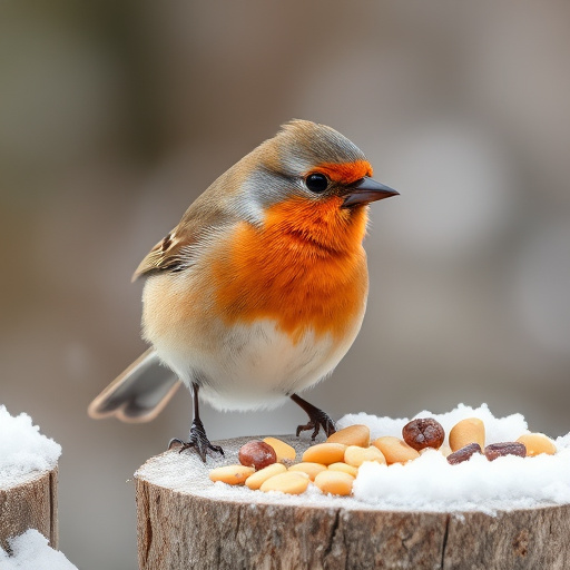 Fat balls hanging on garden feeder