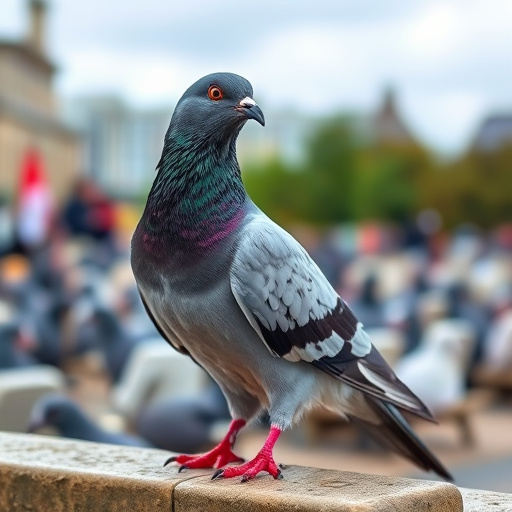 Feeder design deterring pigeons effectively