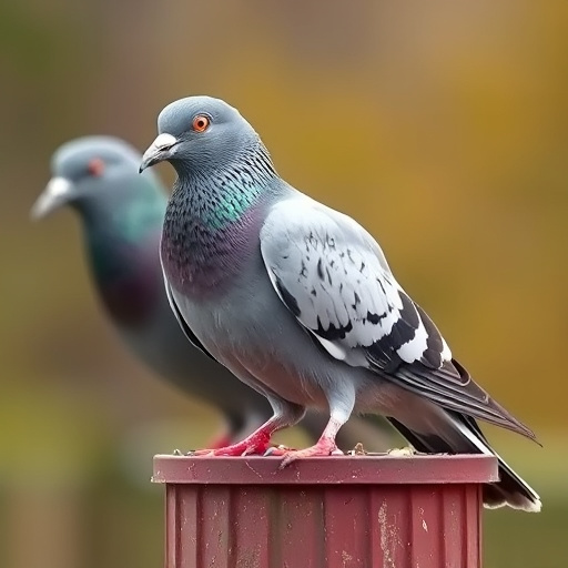 Feeder design deterring pigeons effectively