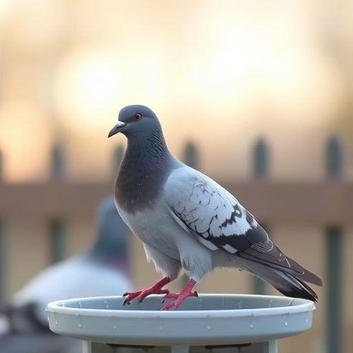 Feeder design deterring pigeons effectively