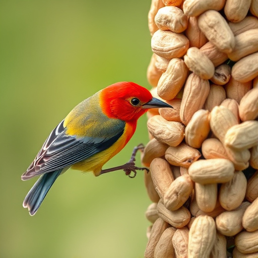 Fresh whole peanuts for wild birds
