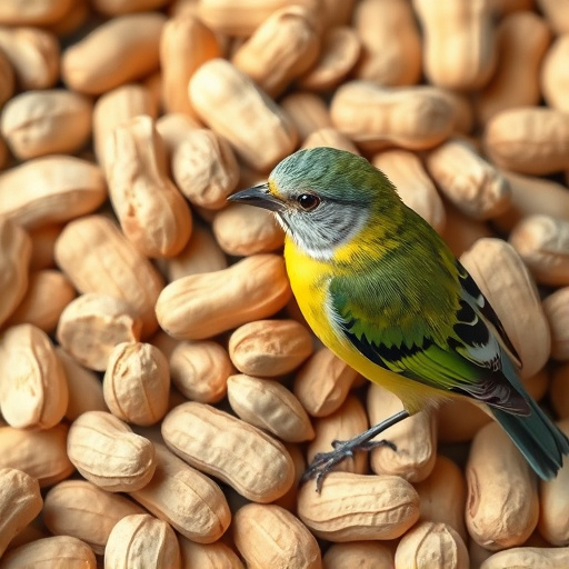 Fresh whole peanuts for wild birds