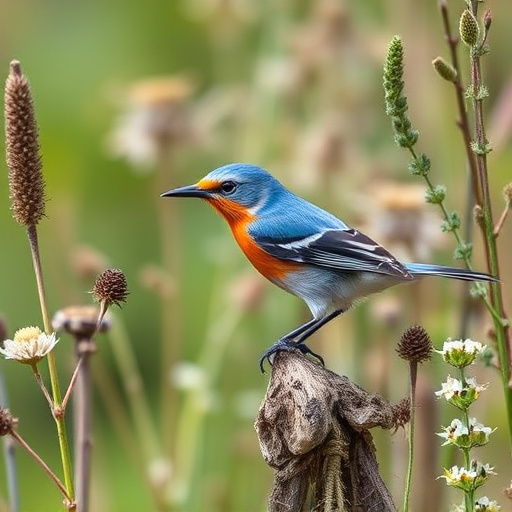 Garden birds eating mixed seed blend