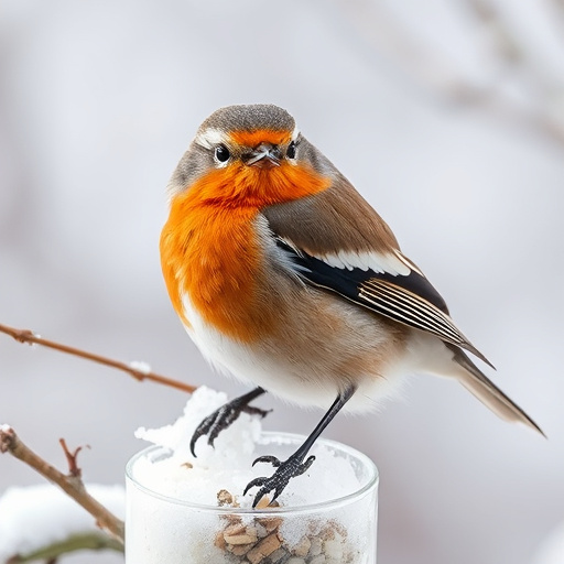 Garden birds enjoying suet pellets