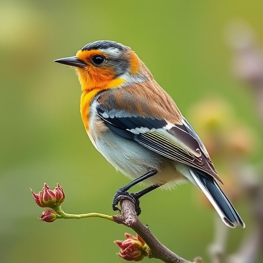 Garden birds sharing suet block holder