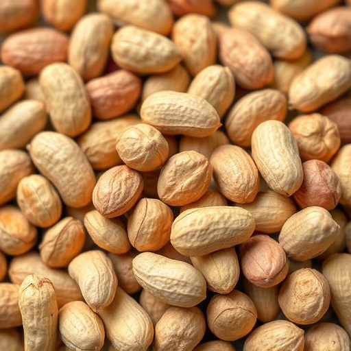 Garden feeder filled with bird peanuts