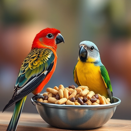 Garden feeder filled with mixed seeds