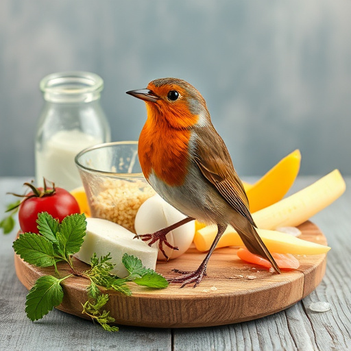 Garden feeder filled with robin-friendly mix