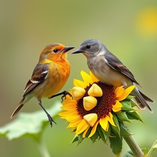 Garden feeder filled with sunflower hearts