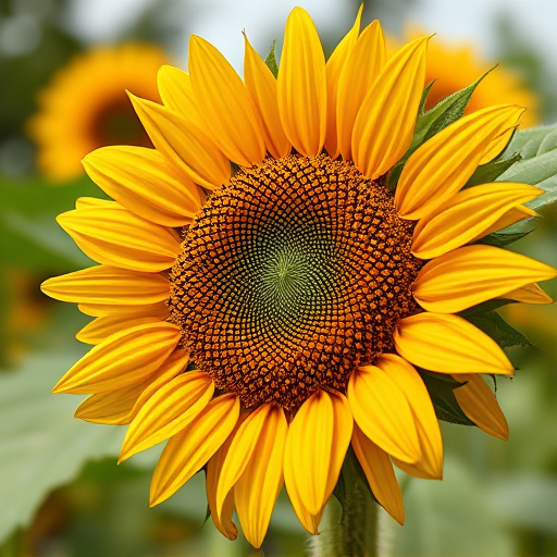Garden feeder filled with sunflower hearts