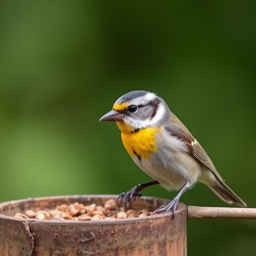 Garden feeder suited for finches, tits