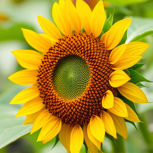 Garden feeding station filled with sunflower hearts