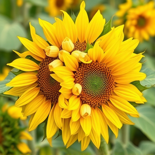 Garden feeding station filled with sunflower hearts