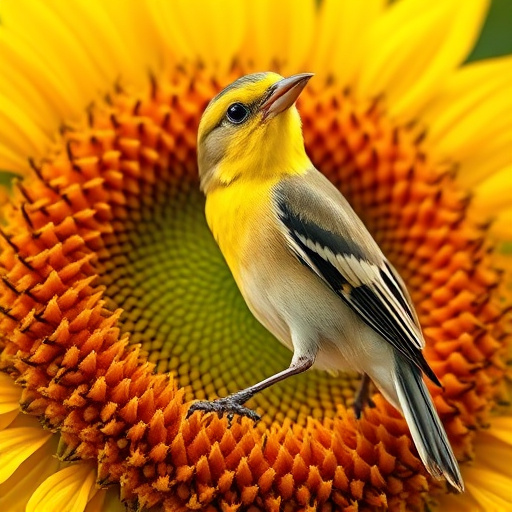 Garden feeding station filled with sunflower hearts
