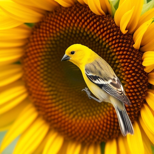 Garden feeding station filled with sunflower hearts