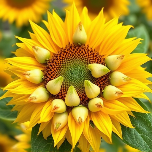 Garden feeding station filled with sunflower hearts