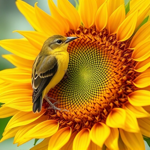 Garden feeding station filled with sunflower hearts