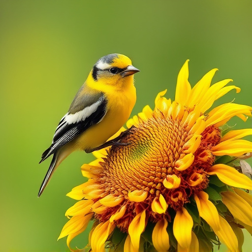 Garden feeding station filled with sunflower hearts