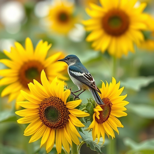 Goldfinch eating sunflower hearts from feeder