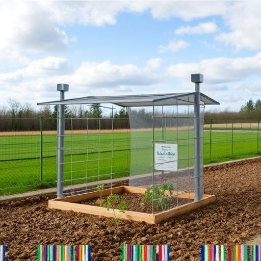 Ground feeder with protective mesh cover
