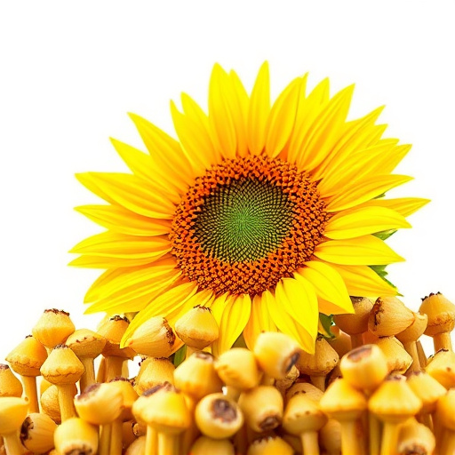 Hand holding handful of sunflower hearts