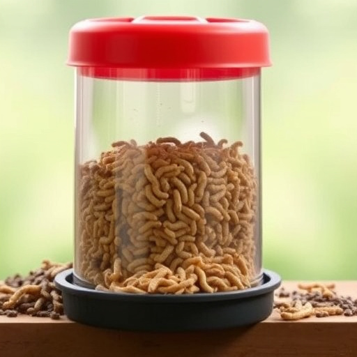 Hanging dish feeder attracting garden wrens