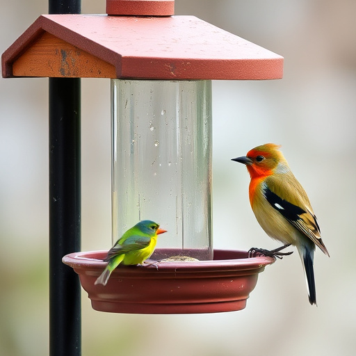 Hanging feeders attached to feeding station