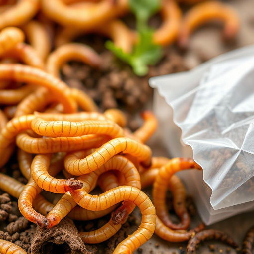 Hanging suet pellets with mealworm pieces