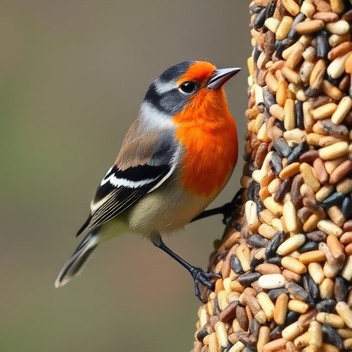 Heap of assorted bird seed mix